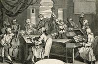 G. van der Gucht d'après W. Hogarth, Concert de musiciens (1733-1734)